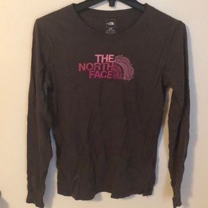 North face dark gray long sleeve